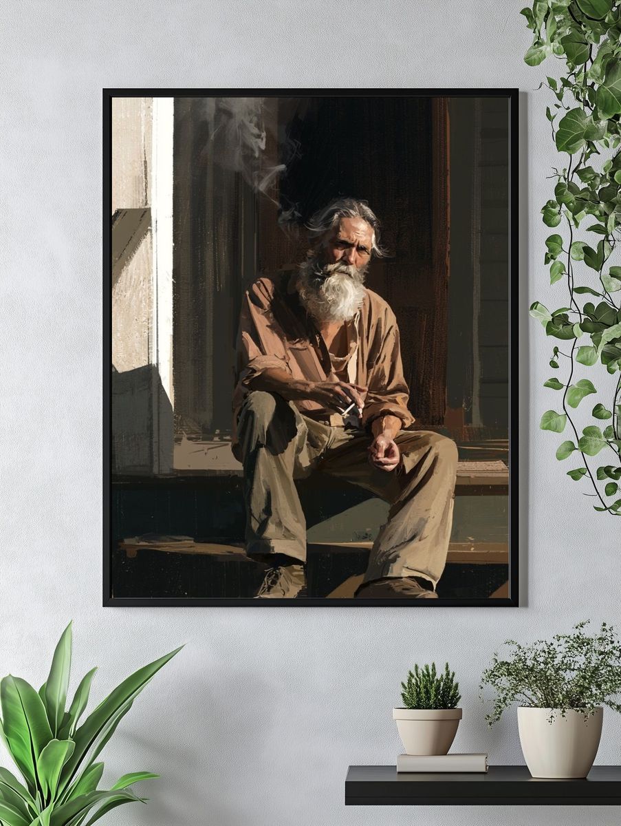 Smoky Porch Portrait Print. — room view 4