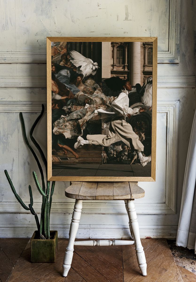 Baroque Fashion Collage Poster. room preview