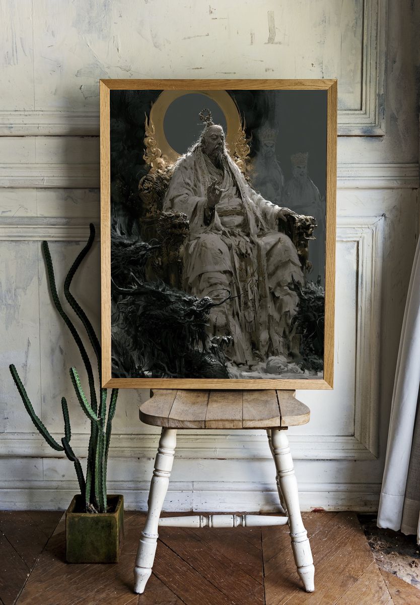 Celestial Emperor Fantasy Print. room preview