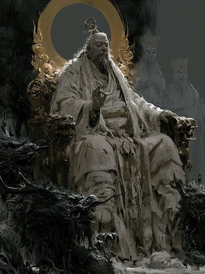 Celestial Emperor Fantasy Print. poster