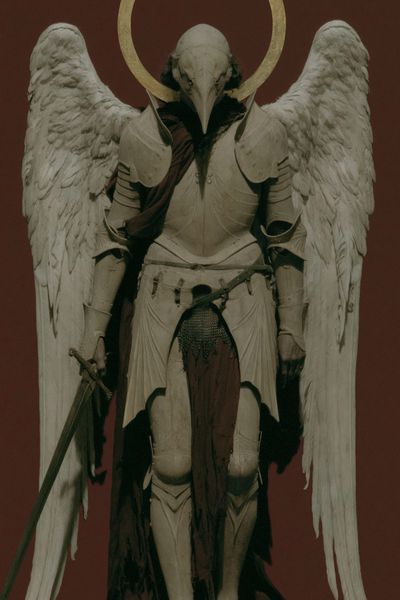 Winged Warrior Angel Poster.