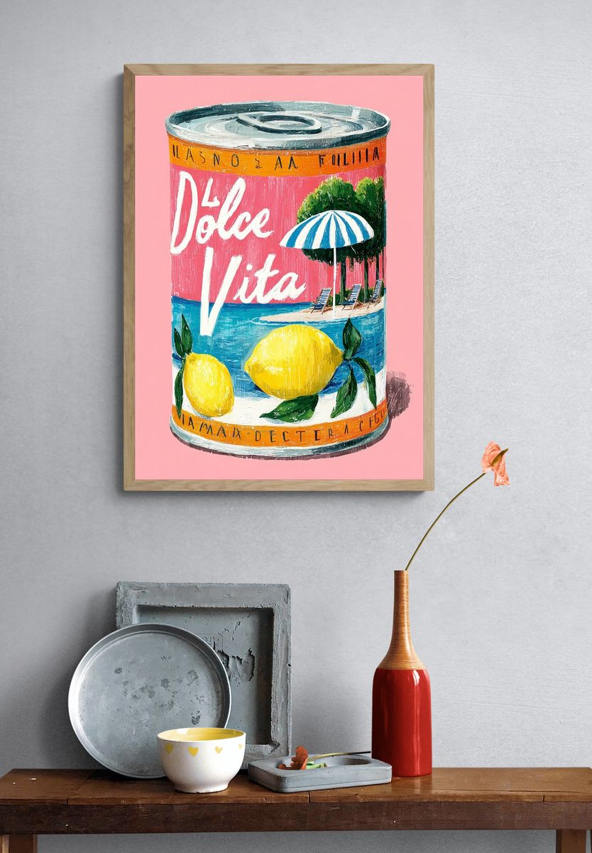 Dolce Vita Can Poster. — room view 3