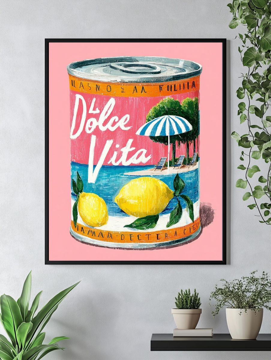 Dolce Vita Can Poster. — room view 4