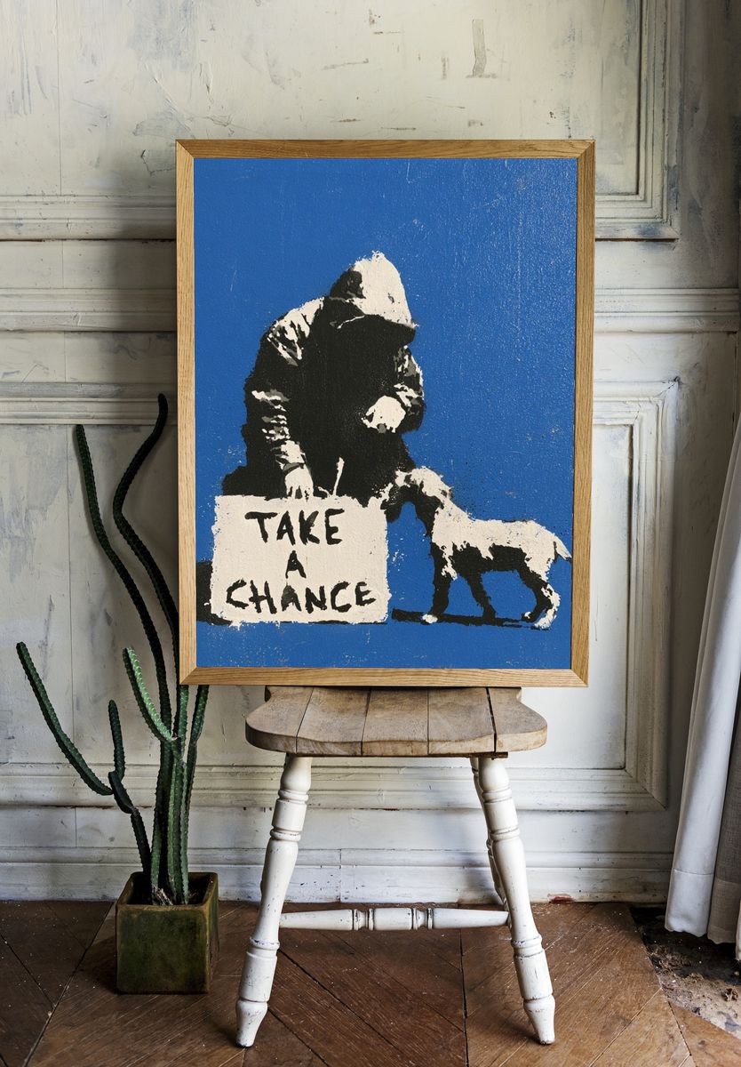 Take a Chance Street-Art Poster. — room view 1