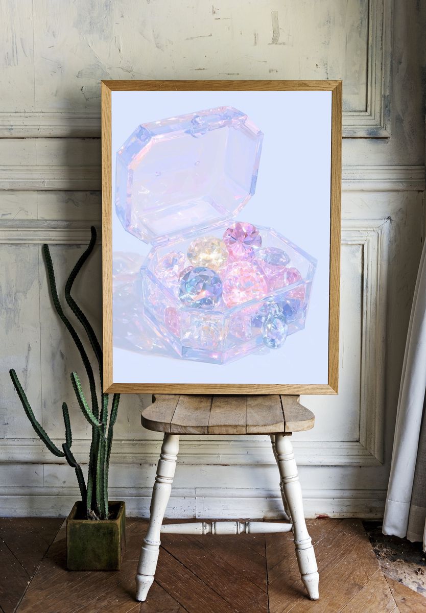 Crystal Jewelry Box — Pastel Print. room preview