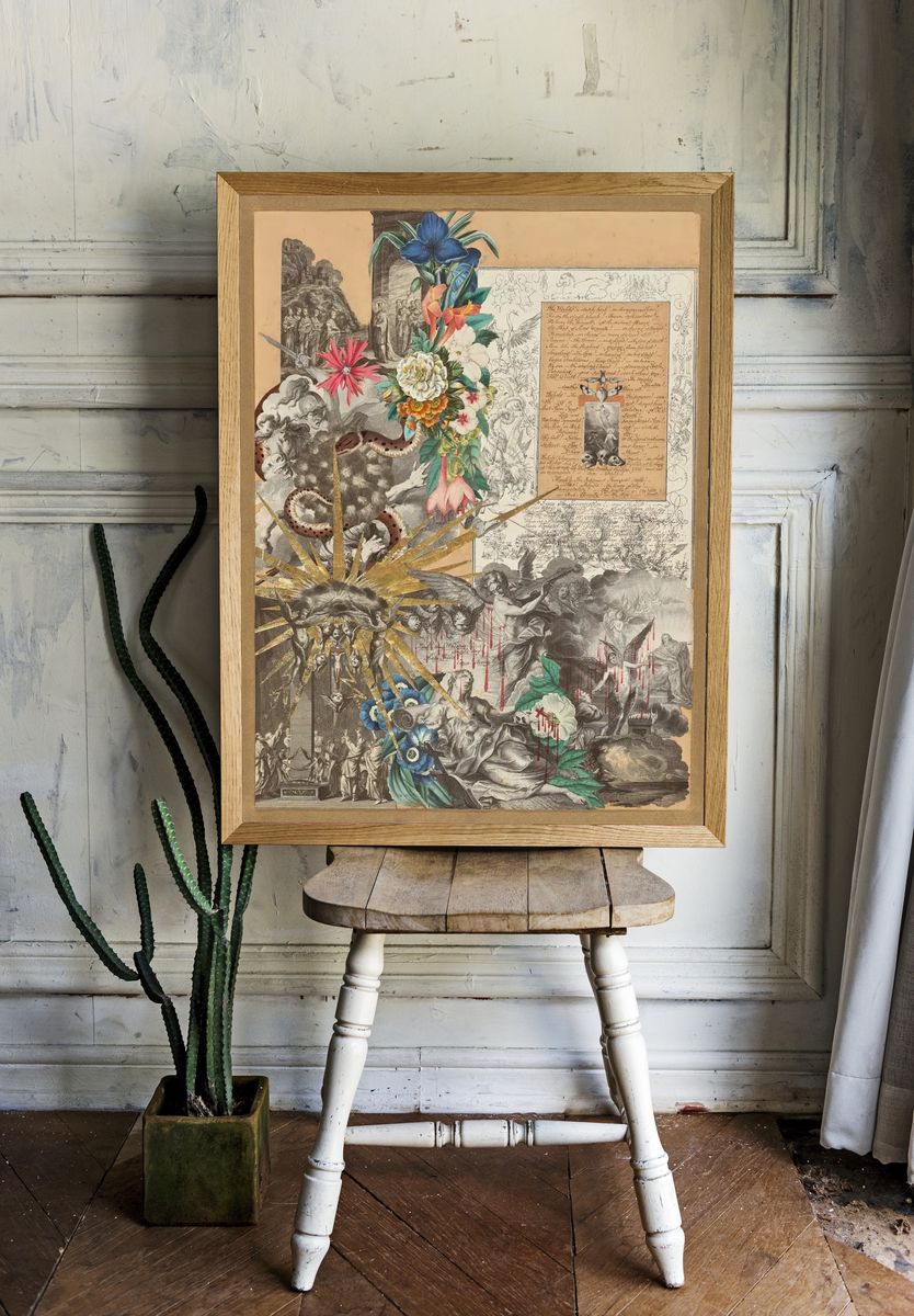 Collage by John Bingley Garland. room preview