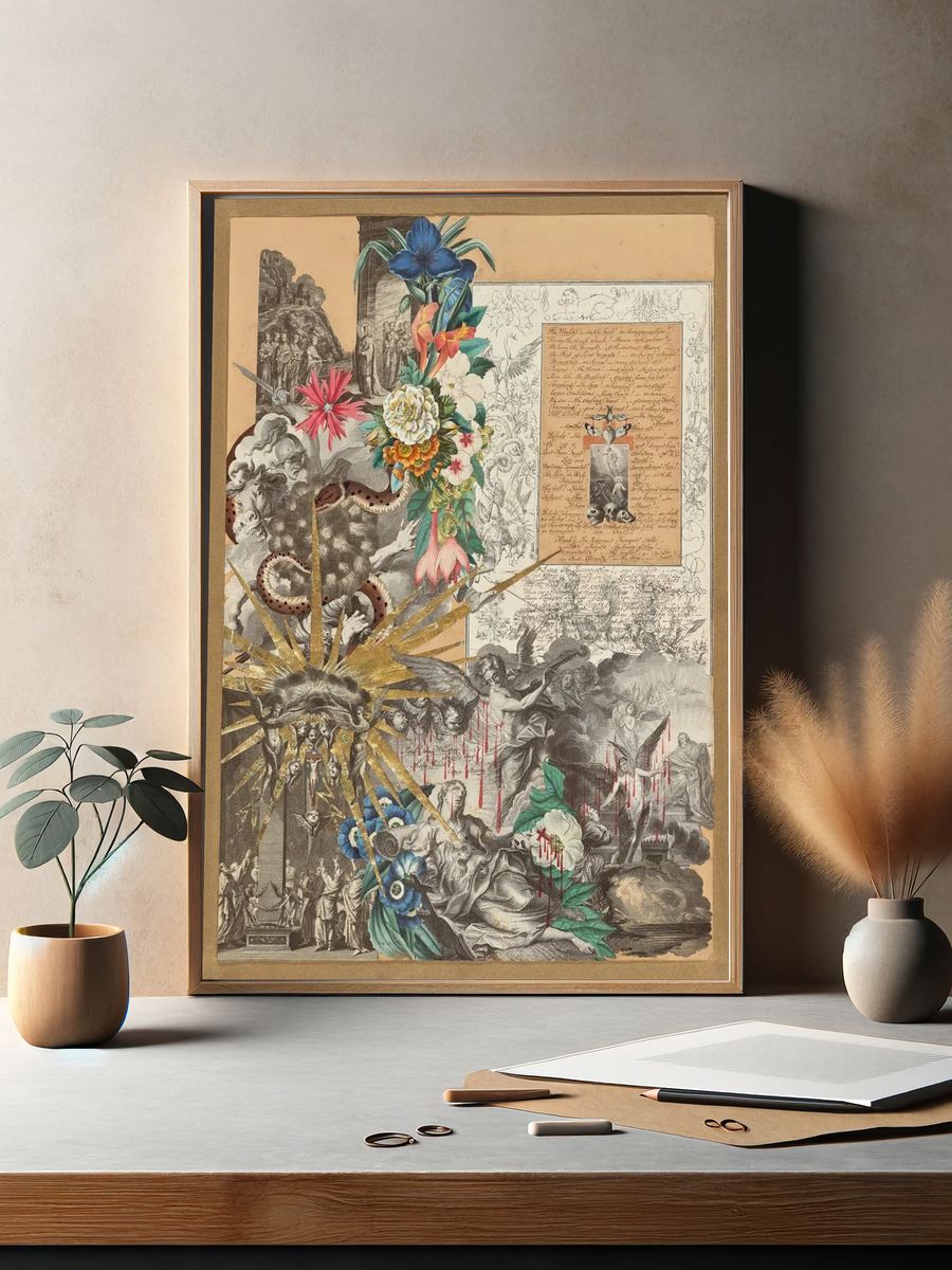 Collage by John Bingley Garland. — room view 2
