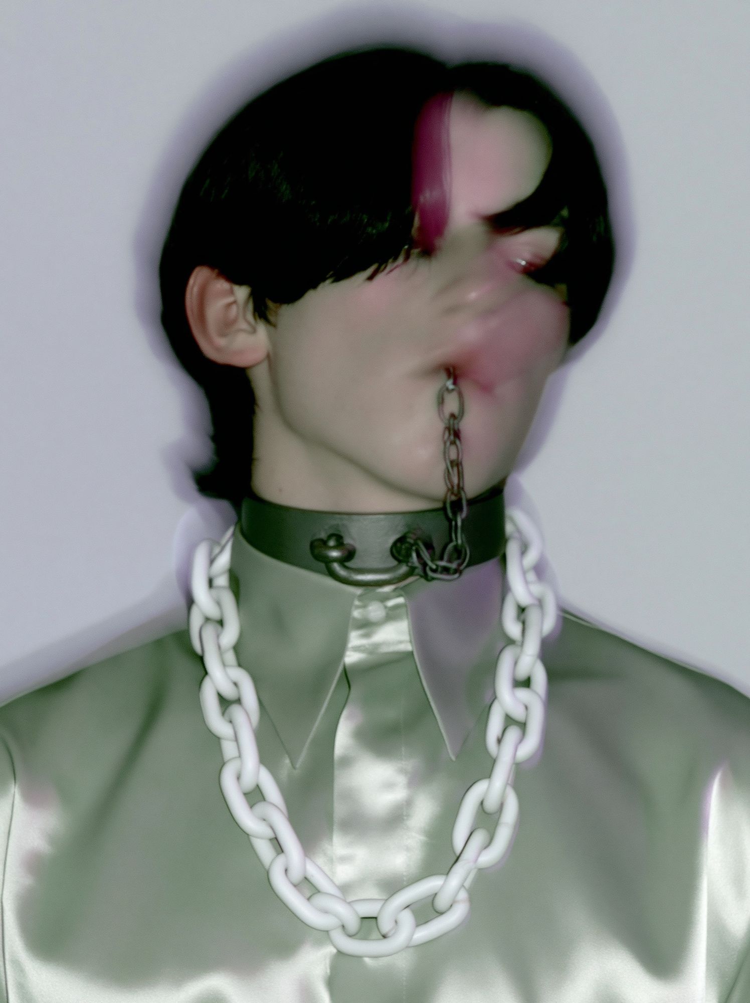 Surreal Chain Portrait Print. poster — fine-art art