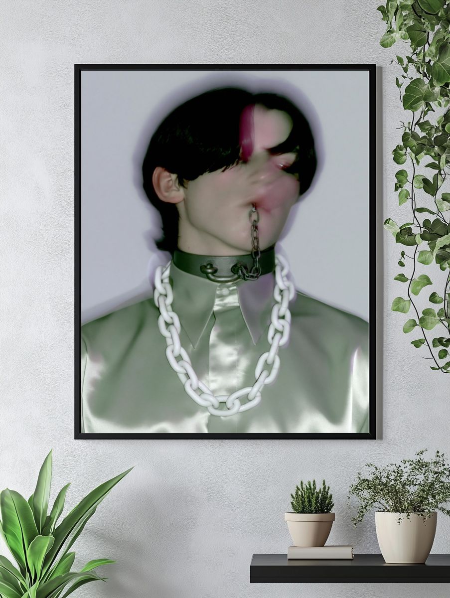 Surreal Chain Portrait Print. — room view 4