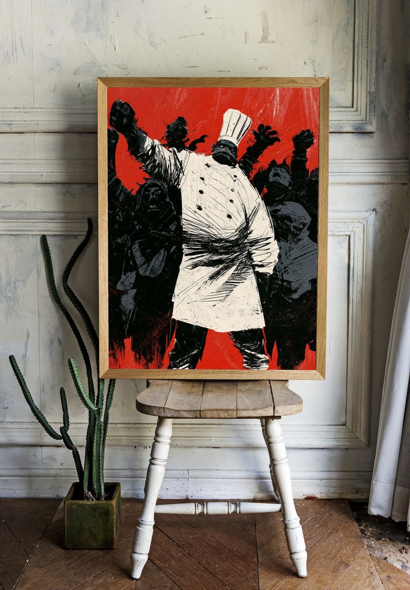 Revolutionary Chef Fine-Art Poster. room preview