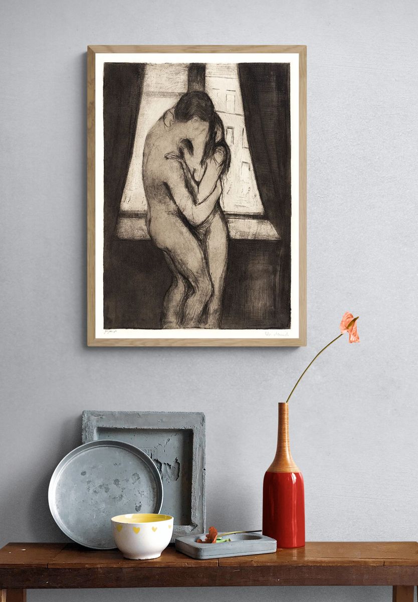 Kiss (1895) Edvard Munch. — room view 3