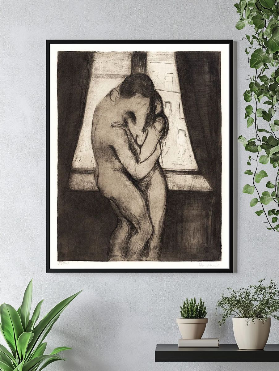 Kiss (1895) Edvard Munch. — room view 4