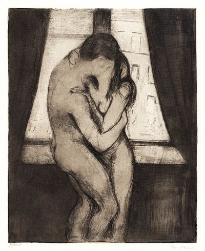 Kiss (1895) Edvard Munch. poster