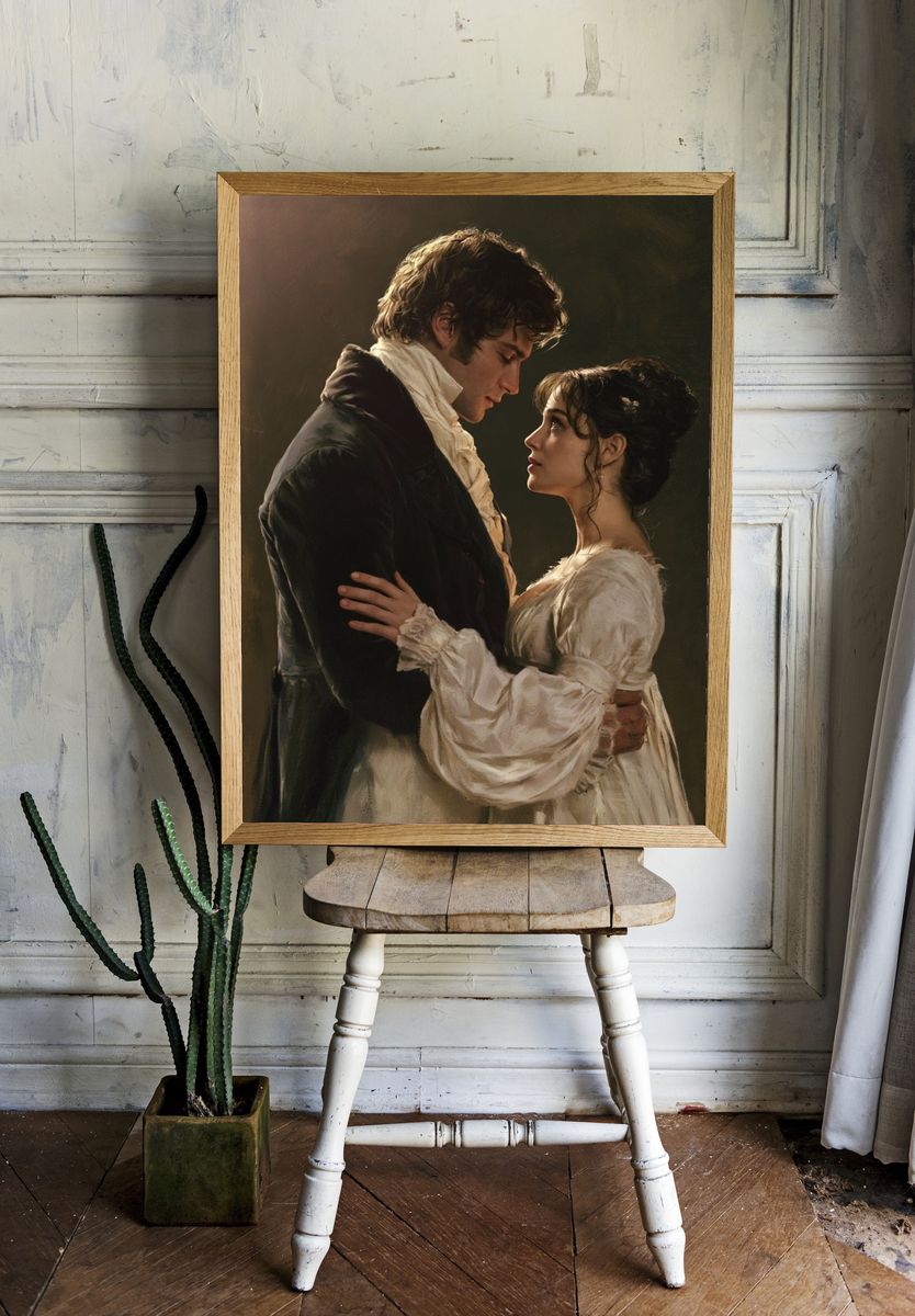 Romantic Regency Couple Fine-Art Poster. room preview