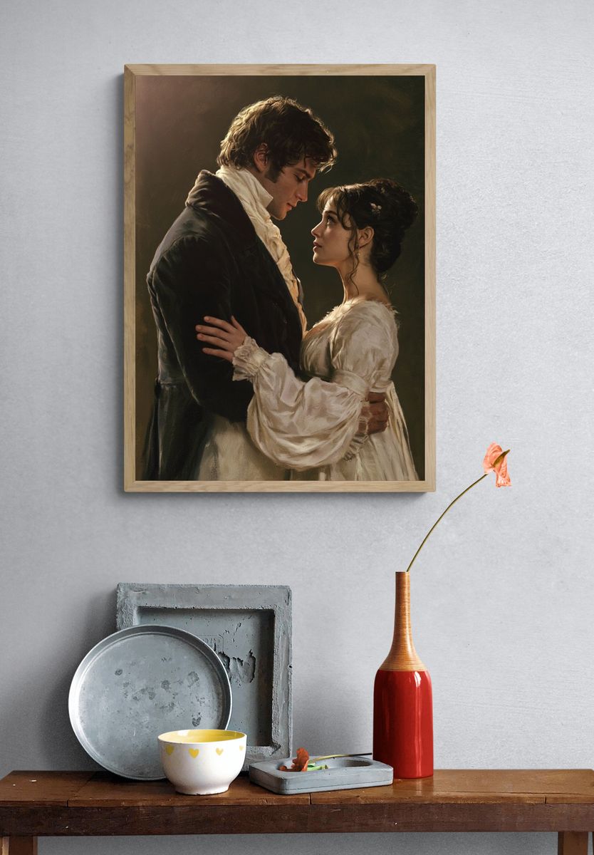 Romantic Regency Couple Fine-Art Poster. — room view 3