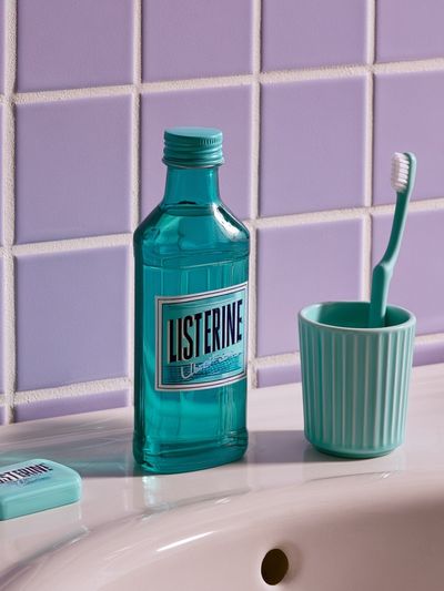 Pastel Bathroom Still Life Poster. poster