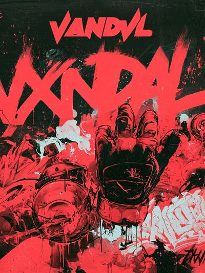 Vandal Graffiti Street-Art Poster.
