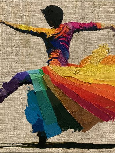 Colorful Dancer Fine-Art Poster.