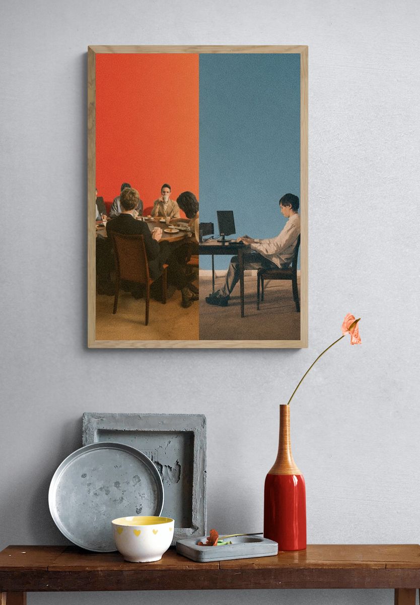 Split Scene Dinner and Desk Poster. — room view 3