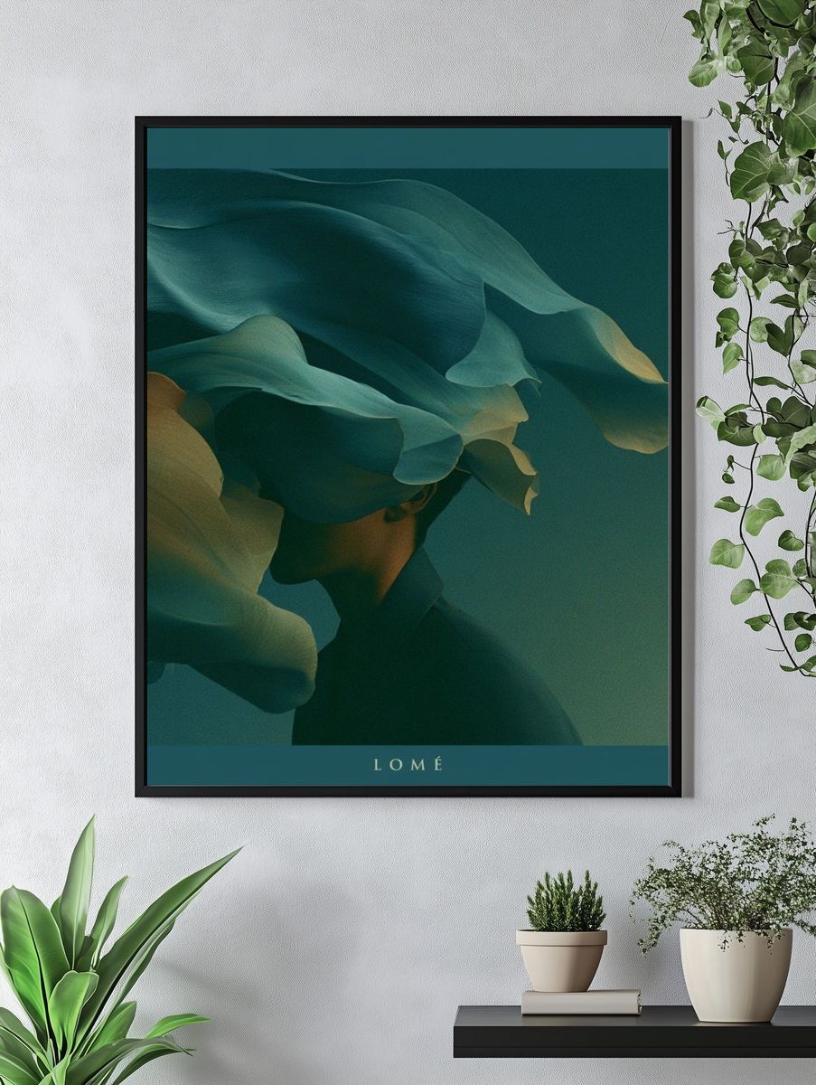 Lomé Abstract Portrait Print. — room view 4
