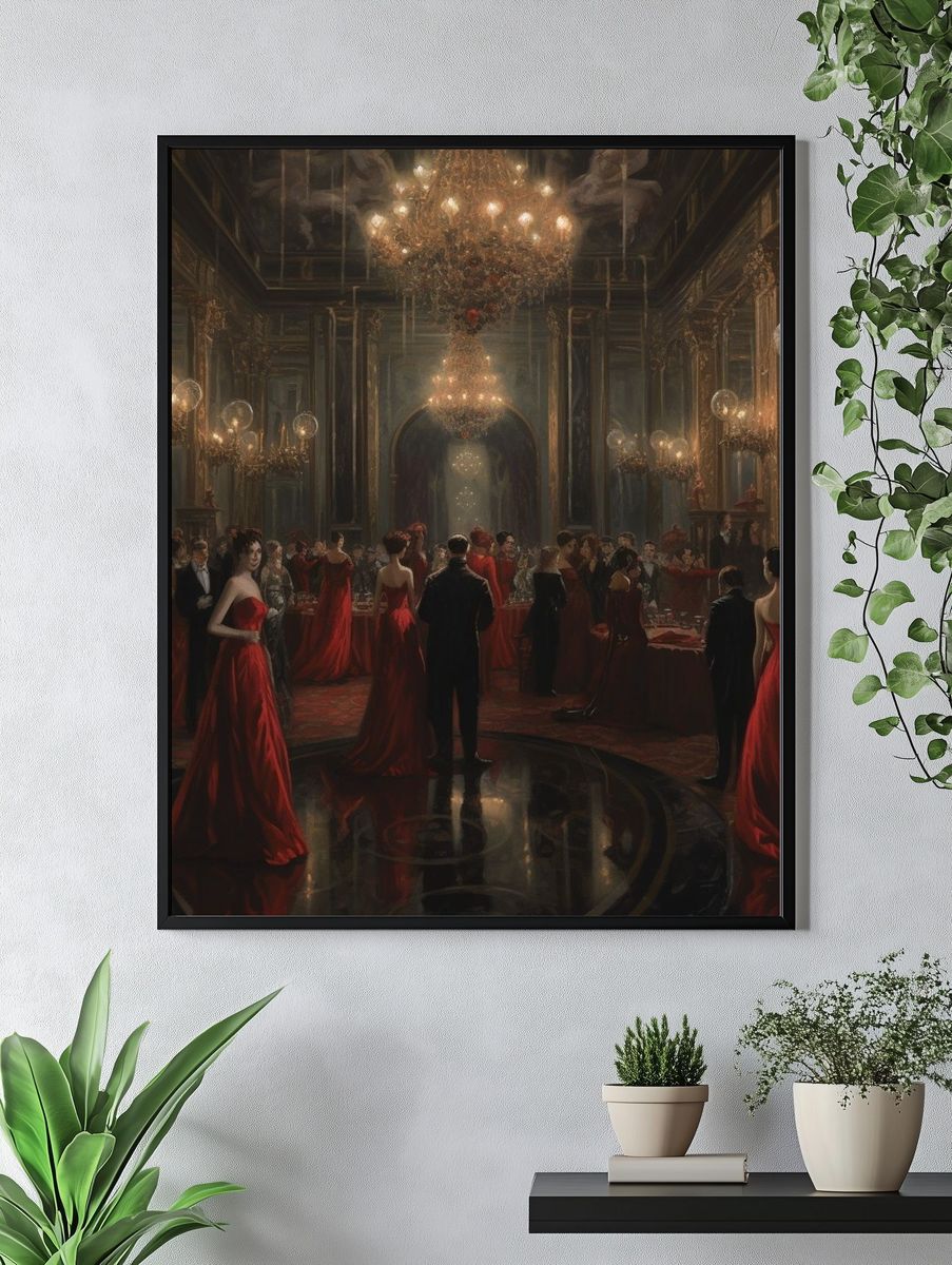 Gothic Masquerade Ballroom Print. — room view 4