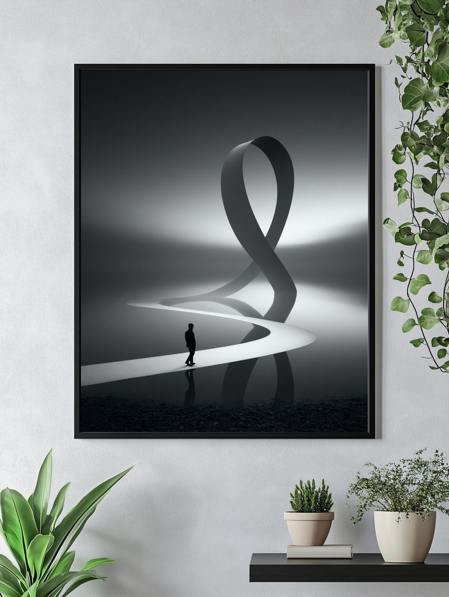 Surreal Pathway — Fine-Art Print. — room view 4