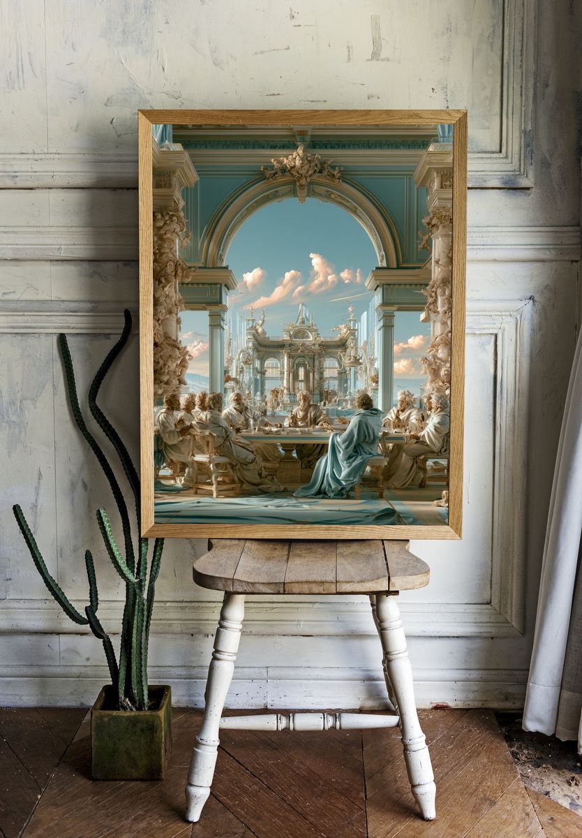 Classical Banquet Hall Fine-Art Print. — room view 1