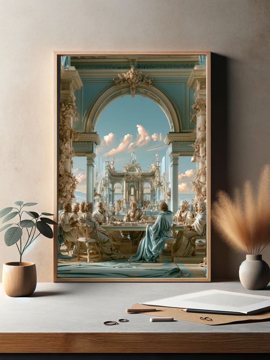 Classical Banquet Hall Fine-Art Print. — room view 2