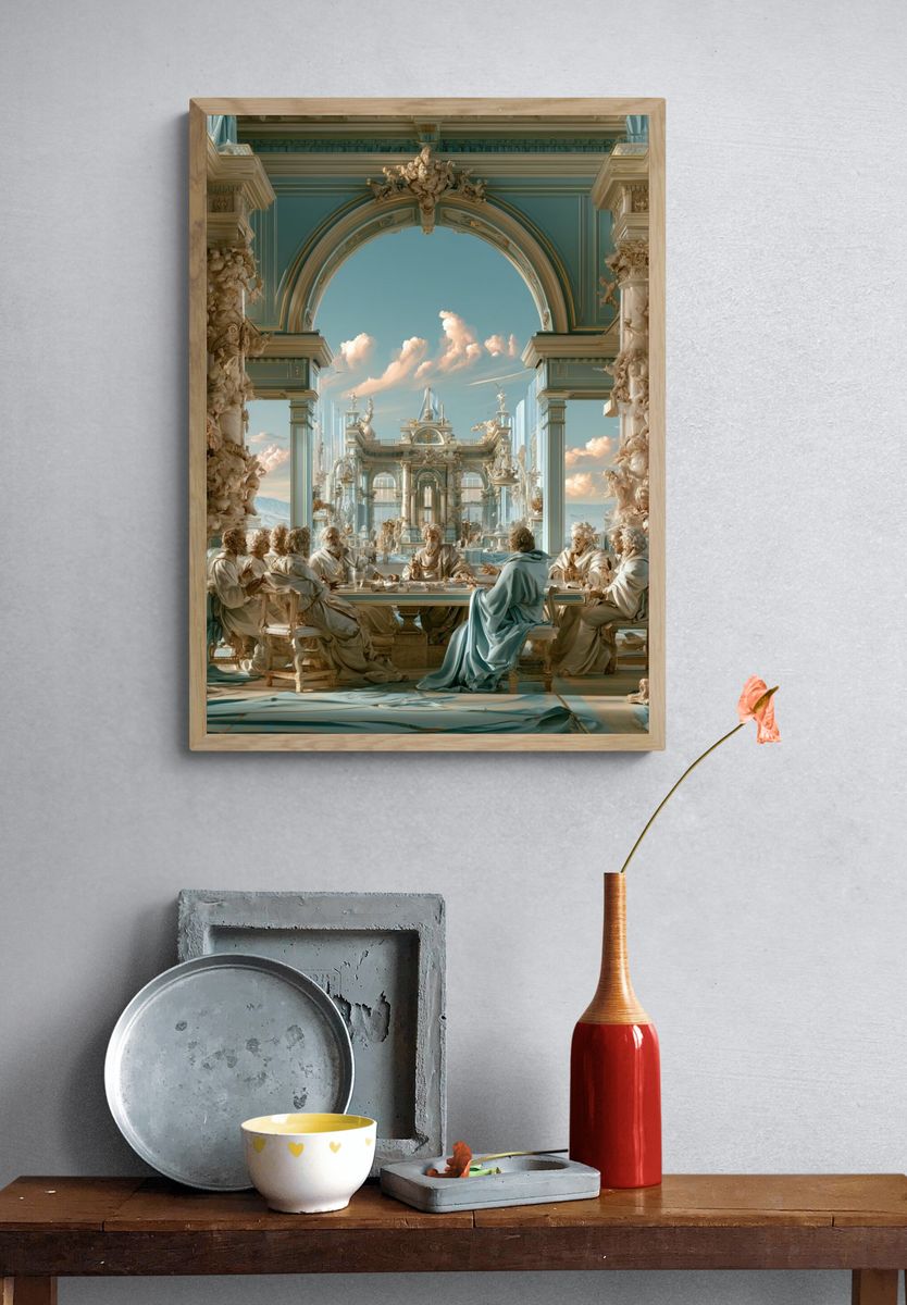 Classical Banquet Hall Fine-Art Print. — room view 3
