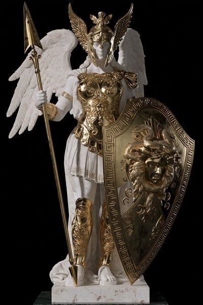 Golden Athena Statue Poster.