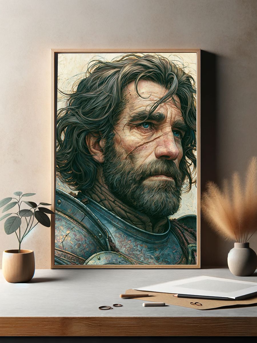 Warrior Portrait Fine-Art Print. — room view 2