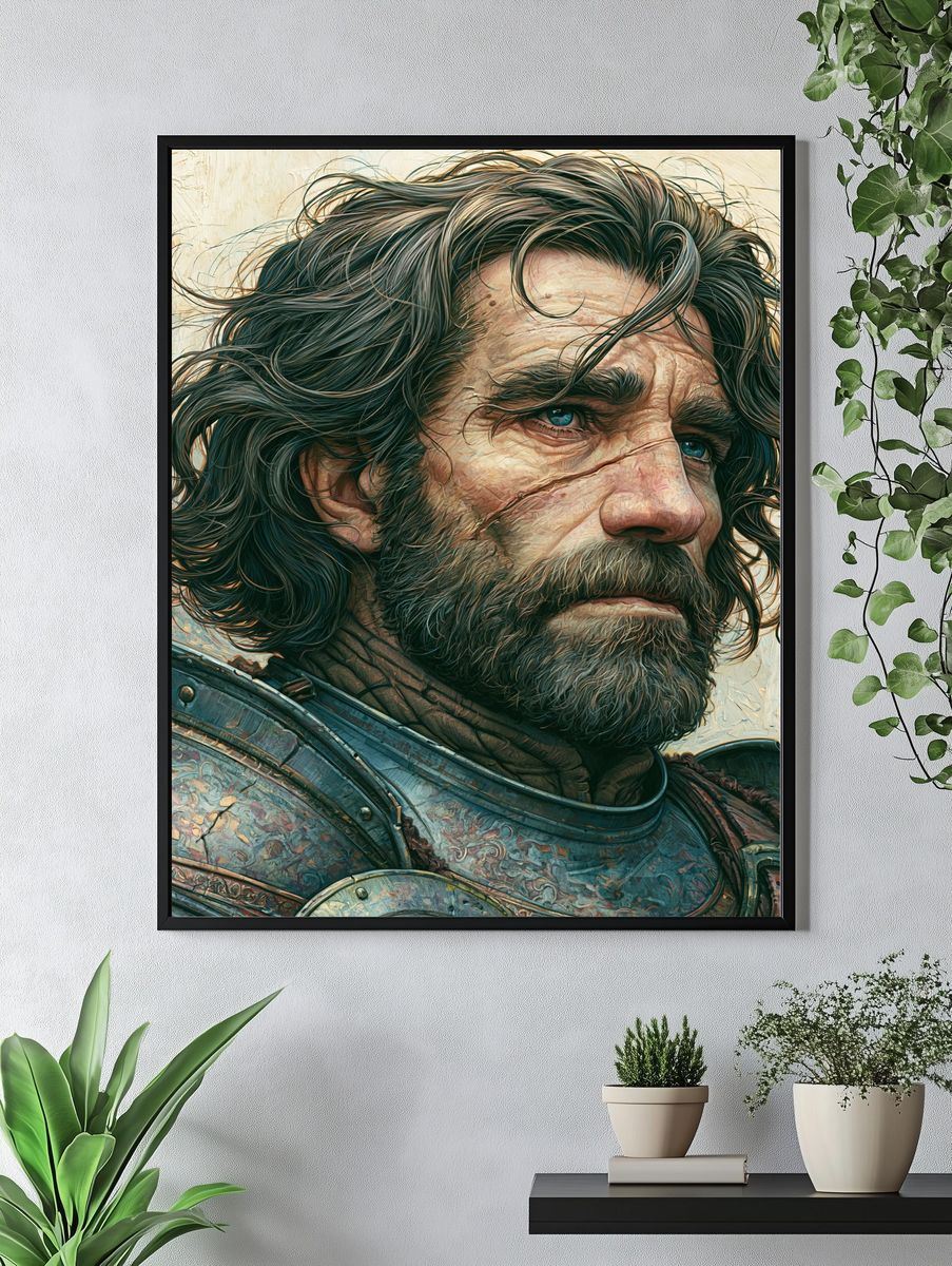 Warrior Portrait Fine-Art Print. — room view 4