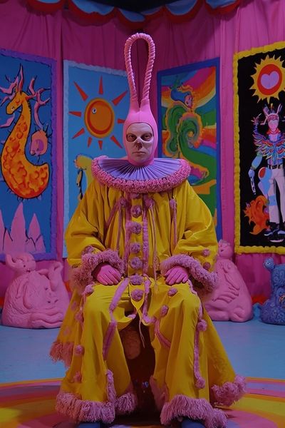 Surreal Clown Portrait Print. poster