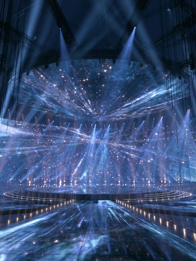 Cosmic Stage Lightscape Poster. poster detail