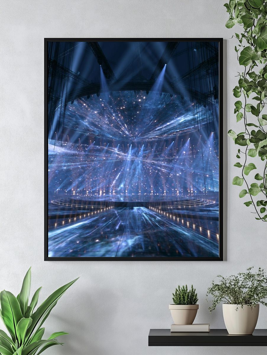 Cosmic Stage Lightscape Poster. — room view 4
