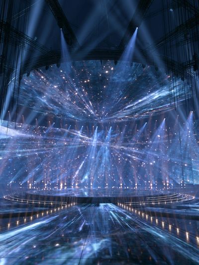 Cosmic Stage Lightscape Poster.