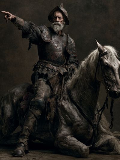 Knight on Horse Fine-Art Poster. poster