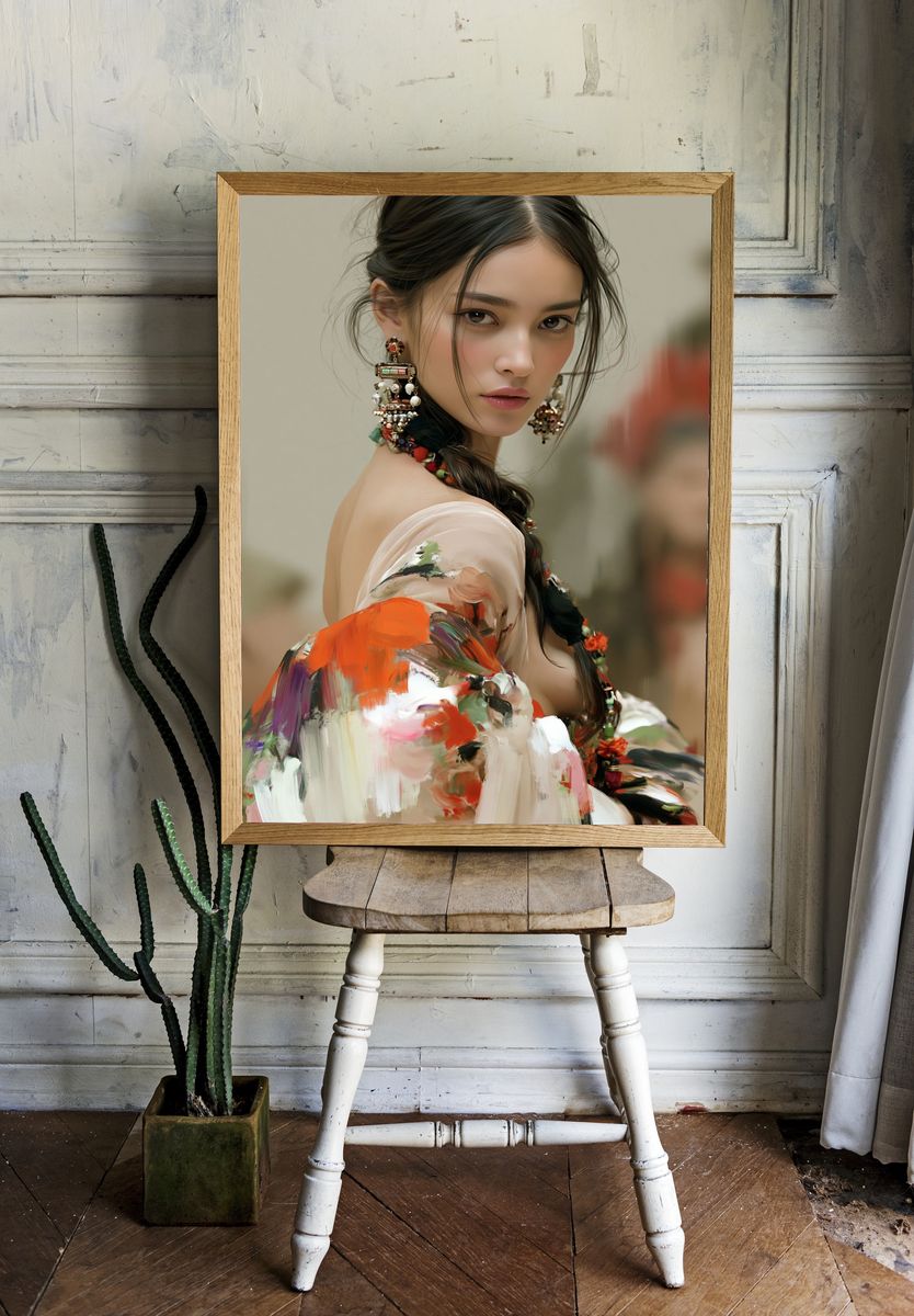 Elegant Portrait — Fine-Art Print. room preview