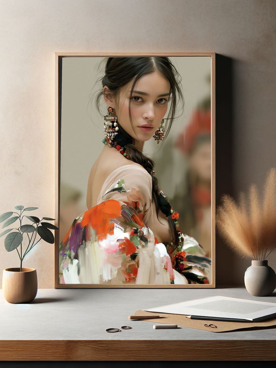 Elegant Portrait — Fine-Art Print. — room view 2