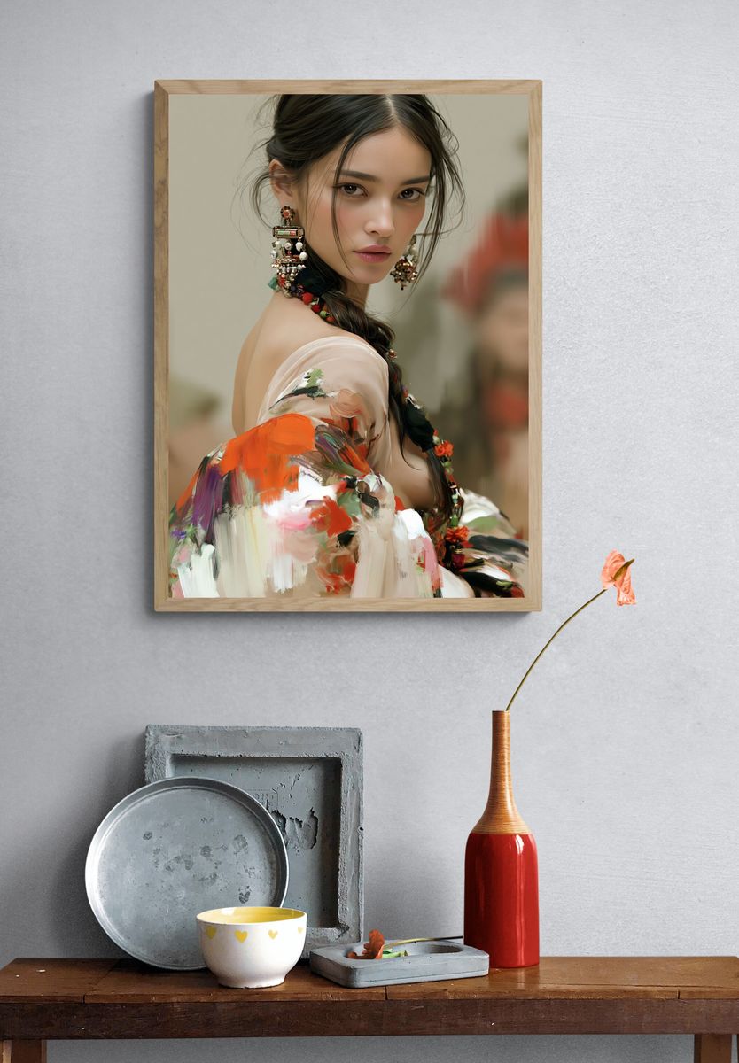 Elegant Portrait — Fine-Art Print. — room view 3