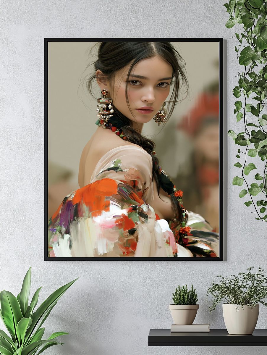 Elegant Portrait — Fine-Art Print. — room view 4
