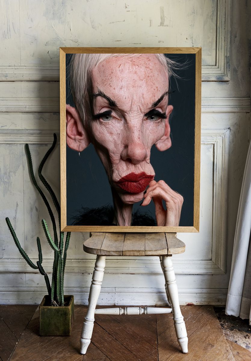 Surreal Portrait — Fine-Art Print. room preview