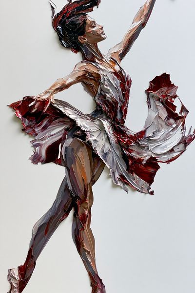 Ballet Dancer Abstract Print.