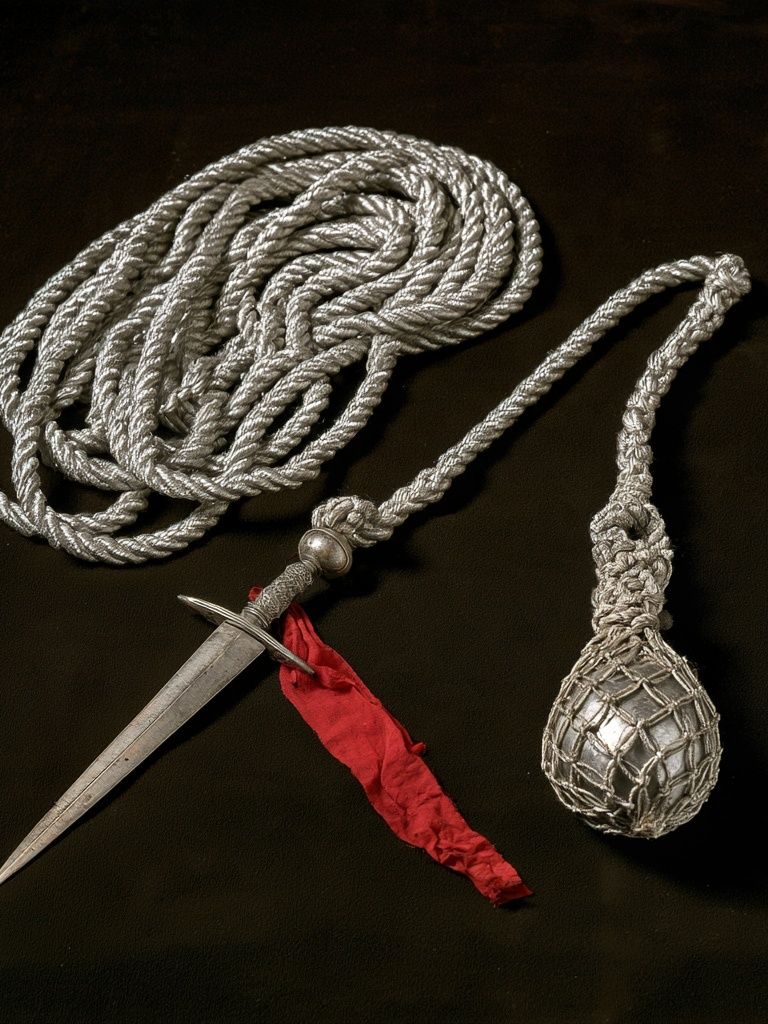 Silver Rope Dagger Still Life Poster. poster — fine-art art