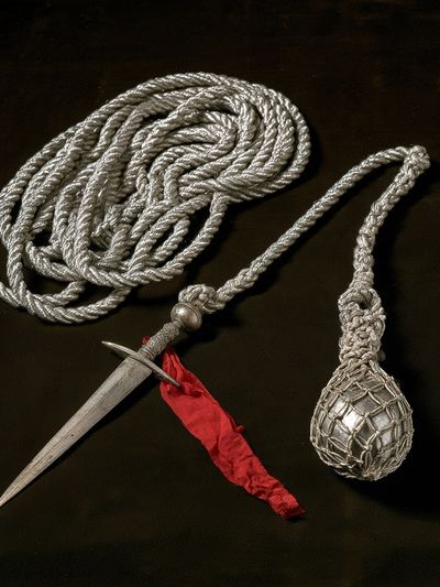 Silver Rope Dagger Still Life Poster.