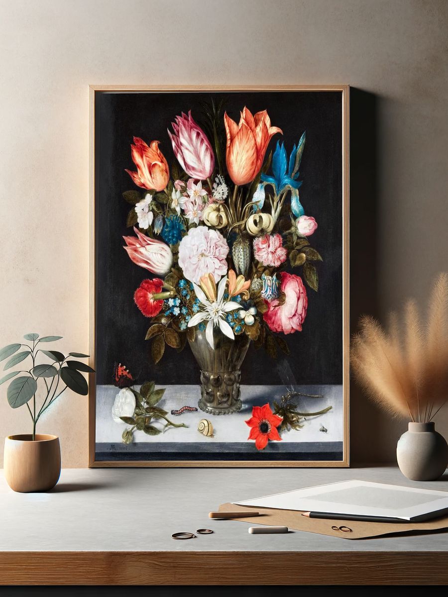Flowers Glass (1606) Ambrosius Bosschaert. — room view 2