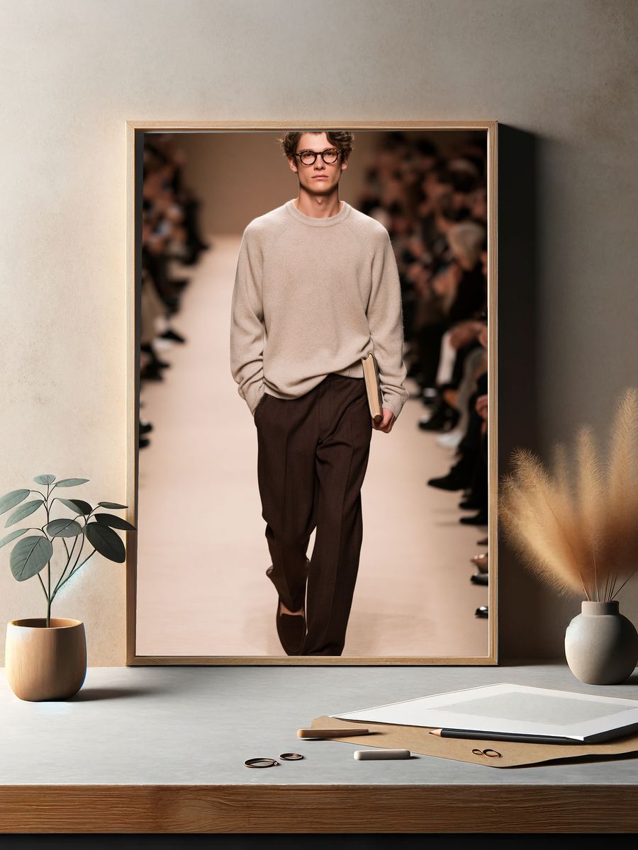 Runway Fashion Model Photography Poster. — room view 2