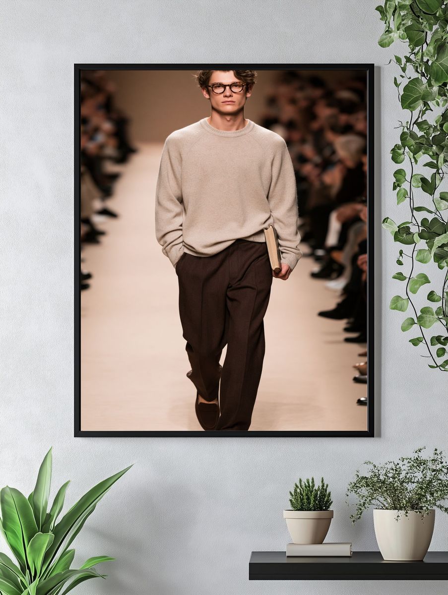 Runway Fashion Model Photography Poster. — room view 4