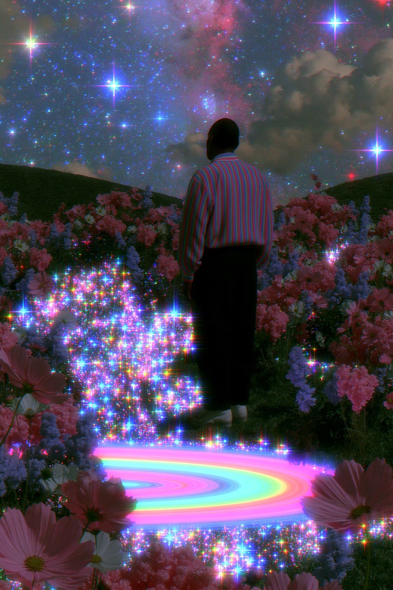 Cosmic Garden Dreamscape Print. poster detail