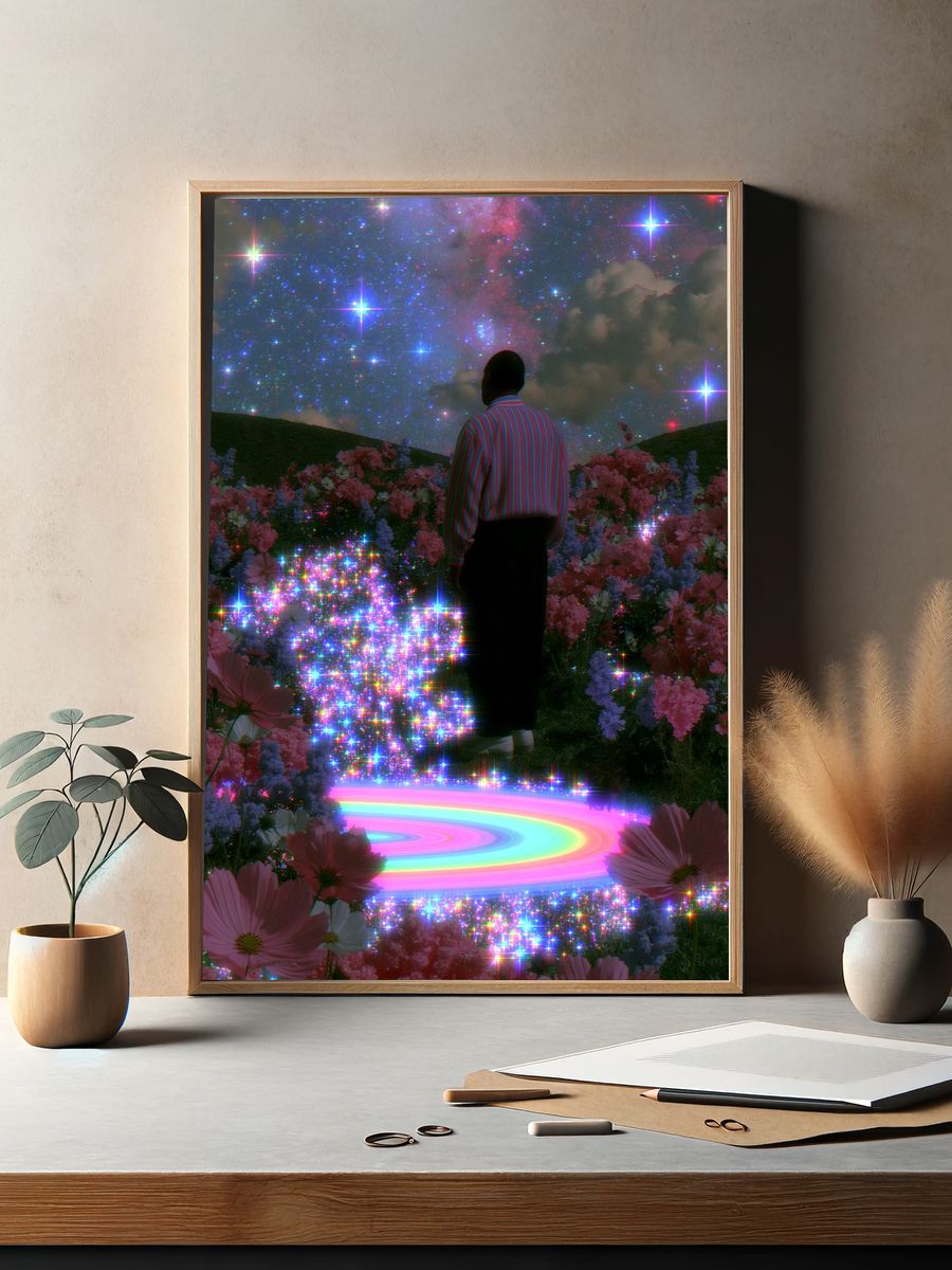 Cosmic Garden Dreamscape Print. — room view 2